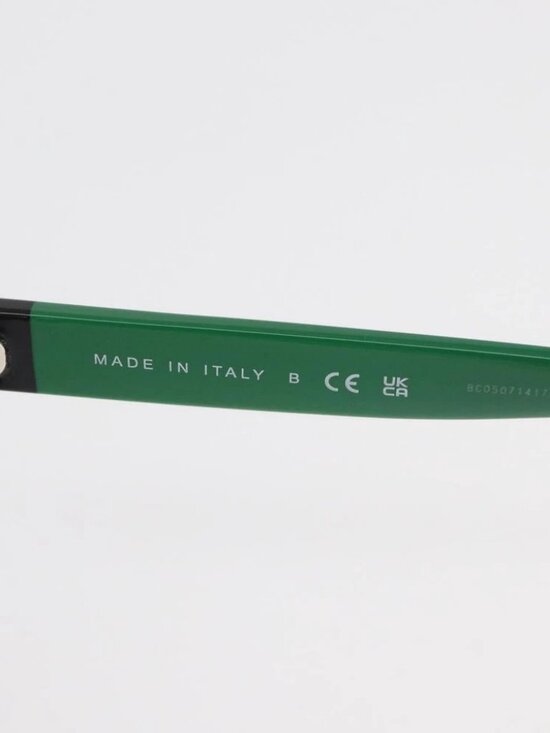 CHANEL COCO Mark Glasses plastic Green CC Auth BAZ663